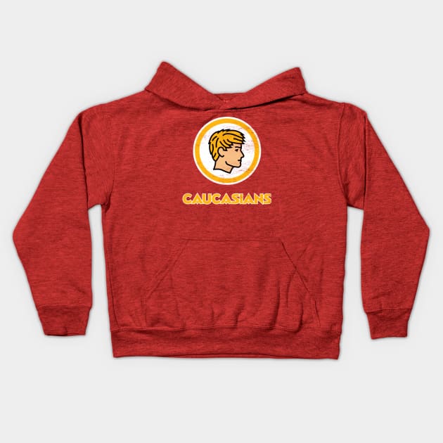 Caucasians - Funny American Football Kids Hoodie by TwistedCharm